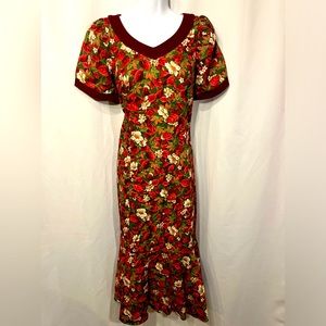 Gorgeous Floral T&L MuuMuu Factory Dress Size 7/8